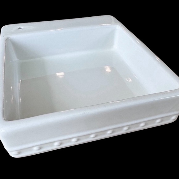 Retired Nora Fleming Pearl Dot Candy Dish/Napkin Holder—excellent condition!! - Picture 3 of 3